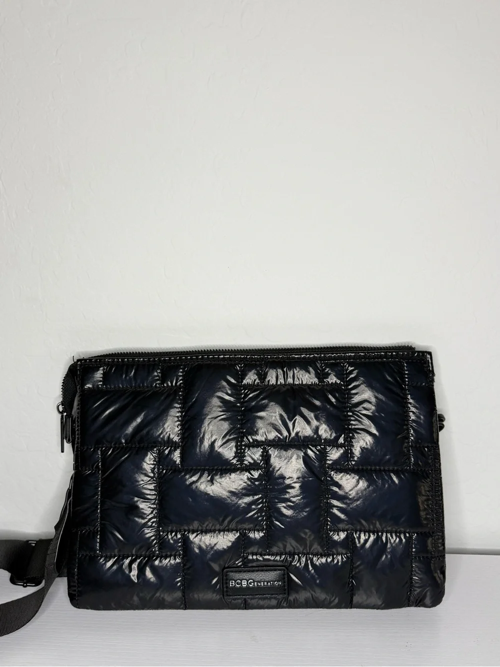 BCBGeneration Black Quilted Crossbody Bag